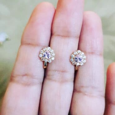 Sırğa, Sarı qızıl, 585 Əyar, 134 g