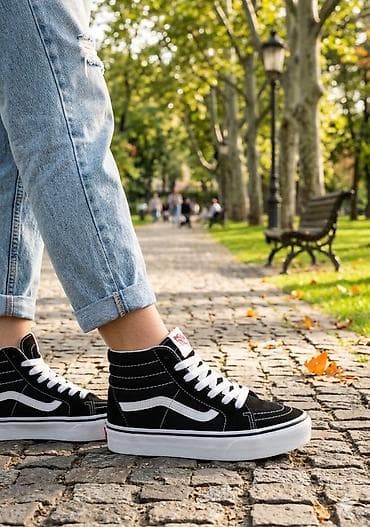 ayaq sepi: Məhsul: Qara-ağ hi-top skeyt krossovkaları Xüsusiyyətlər: - Yüksək — 1