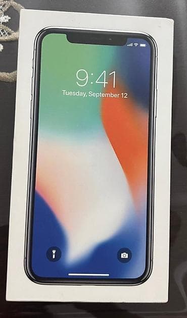 iphone 15 baku: IPhone X, 64 GB, Gümüşü, Simsiz şarj, Face ID — 3