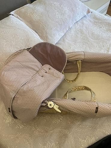 tula: Beşik səbəti (Moses basket) – yumşaq içlik və qapaqlı - Təbii toxunma — 2