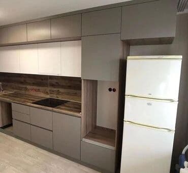 xaş sifarişi: Sifarişlə mətbəx dəsti, Özü çəkən petlələr, MDF, Kredit yoxdur, Pulsuz çatdırılma — 6