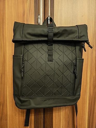 veli: HONOR Gift roll-top şəhər çantası - Rəng: qara, mat səthli - Dizayn — 1