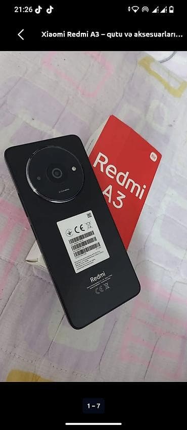 Redmi A3, 128 GB, rəng - Qara, İki sim kartlı
