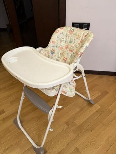 стул для кормления: Uşaq yemək stulu - Geniş, çıxarıla bilən plastik stolüstü: qab üçün — 1