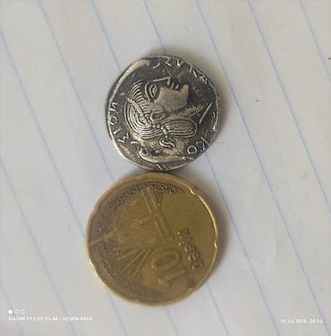 qedim pullar aliram: 20м30м50м Təsvir: - Şəkillərdə 10 qəpik sikkəsi ilə müqayisədə — 6