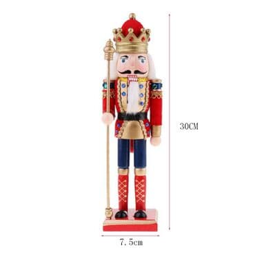 yeni il şənliyi bilet: Taxta “Nutcracker” fiqurları – klassik Yeni il dekoru - Material — 3