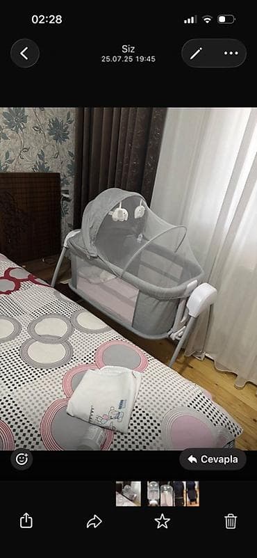 Oğlan və qız üçün, Dördbucaq, Beşik, Dəstsiz, Matras ilə, Yellənmə mexanizmsiz