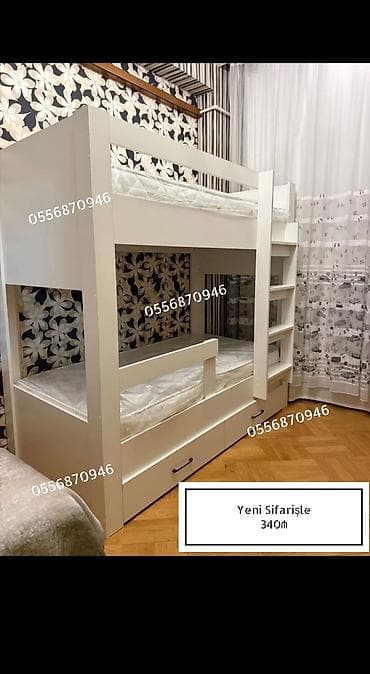 usag ucun: Oğlan və qız üçün, Yeni, Çarpayı, Matras ilə, Siyirməli, Laminat — 3