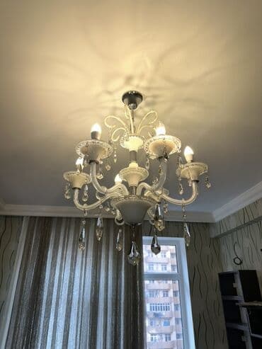 Bağ işıqları: Çılçıraq, 6 lampa, Metal — 1