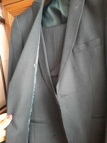 göy rəngli kişi cemperləri: Kostyumlar — 1