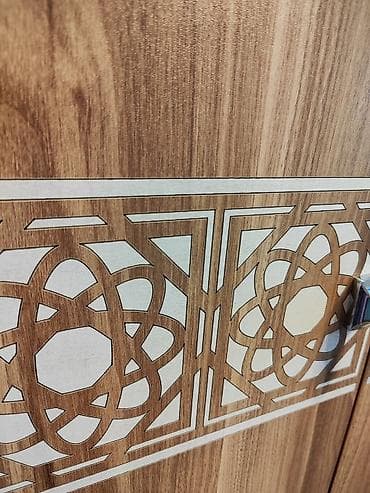 2 qapılı, Siyirməli, Qəhvəyi, Digər material, Açılan, Düz dolab — 1