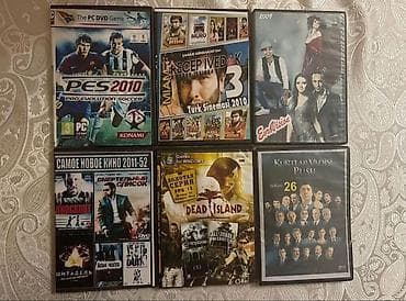 DVD diskləri və PC oyun disk kolleksiyası Paketdə olanlar: - PES 2010