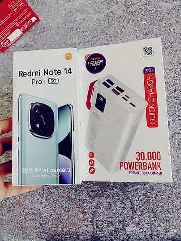 xiaomi not 10 s: Redmi Note 14 Pro+, 256 GB, rəng - Mavi, Zəmanət, Düyməli, Sensor — 4