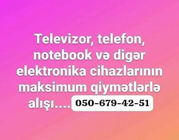 Elektronika alışı xidməti - Televizor, telefon, noutbuk və digər lalafo.az -da Elektronika alışı xidməti - Televizor, telefon, noutbuk və digər