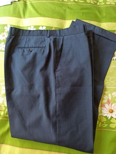 qaqa stili şalvar: Bruno bellini eleqant nazik şalvar tünd göy rəngli.230m — 2