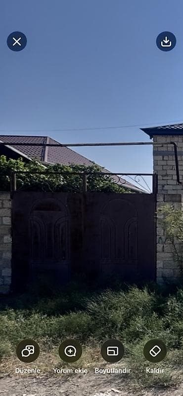 Metaldan hazırlanmış darvaza dəsti - Material: qalın metaldan (polad)