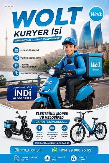 Sürücü-kuryer tələb olunur, Nəqliyyat təmin edilir, Gündəlik ödəniş, Təcrübəsiz lalafo.az -da Sürücü-kuryer tələb olunur, Nəqliyyat təmin edilir, Gündəlik ödəniş, Təcrübəsiz