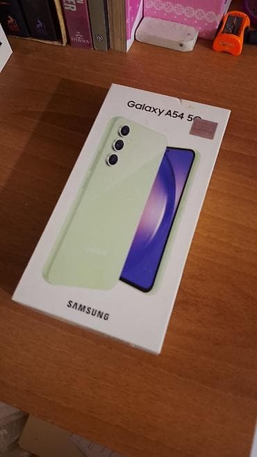 balaca telfonlar: Samsung Galaxy A54 5G, 128 GB, rəng - Yaşıl, Barmaq izi, Face ID — 2