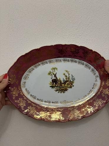 novruz sufrəsi: Boşqablar, 1 əd, rəng - Ağ, Farfor, SSRİ — 1