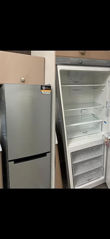 İşlənmiş 2 qapılı Indesit Soyuducu Satılır, rəng - Gümüşü, Dolab içi