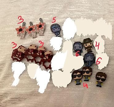 Stranger Things Kinder Joy figurlari muxtelif qiymete Hamsi 4