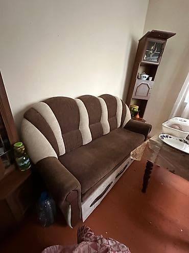 divan krislo: İşlənmiş, Di̇van-kravat, 2 kreslo, Bazalı, Açılan — 3