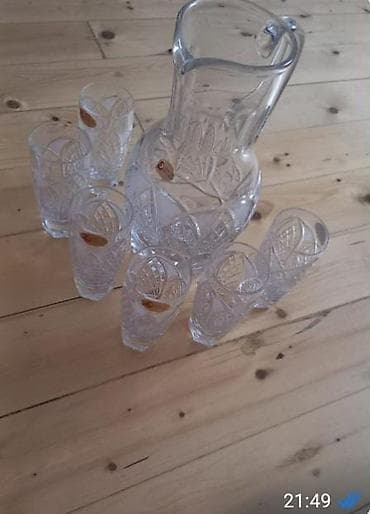 Xrustal dəst 45 ₼ Rasiyadan gəlmə ağır xurustal qəti işlənməyib unvan