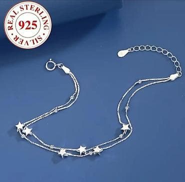 Dəstə daxildir: Bilərzik, Sırğa, Swarovski, Gümüş, 925 Əyar, 7 g