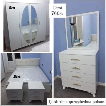 двухъярусные кровати в рассрочку: *Yataq otağı dəsti*. Sifarişlə hazırlanır *qiymət 650 azn* Rəng — 4