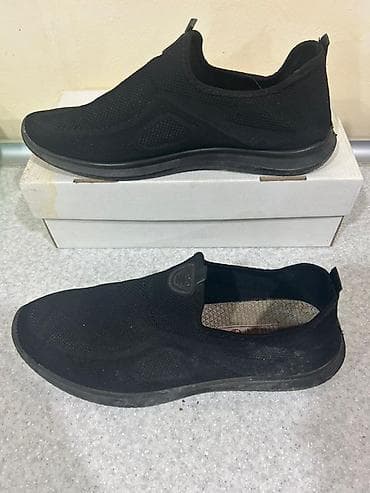 ayaqqabı sport: Qara rəngli slip-on kişi ayaqqabısı - Stil: İdman-klassik qarışıq — 3