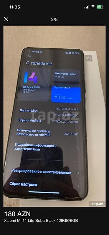 xiaomi mi a2 lite islenmis: Xiaomi Mi 11 Lite, 128 GB, rəng - Qara — 2