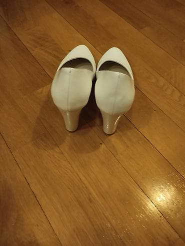 белые сандалии: Туфли, Размер: 37, цвет - Белый, Новый — 3