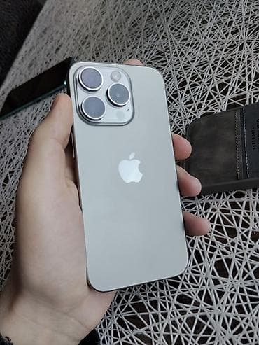 IPhone 15 Pro, 512 GB, Gümüşü, Simsiz şarj, Face ID, Sənədlərlə