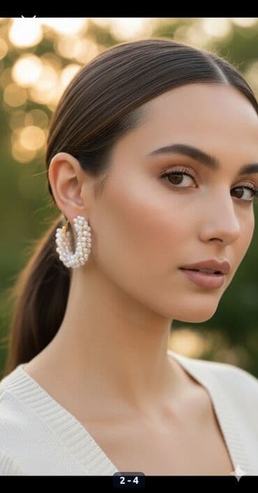 qizil kulce satilir: 3 sırğa.İşlənməyiblər — 1