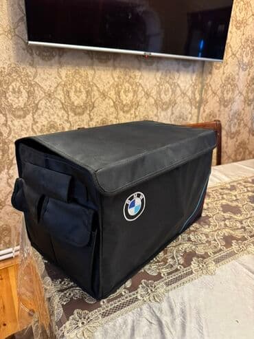 17 disk təkər: BMW loqolu avtomobil baqaj təşkilatçısı - Rəng: qara, BMW loqosu və M — 2