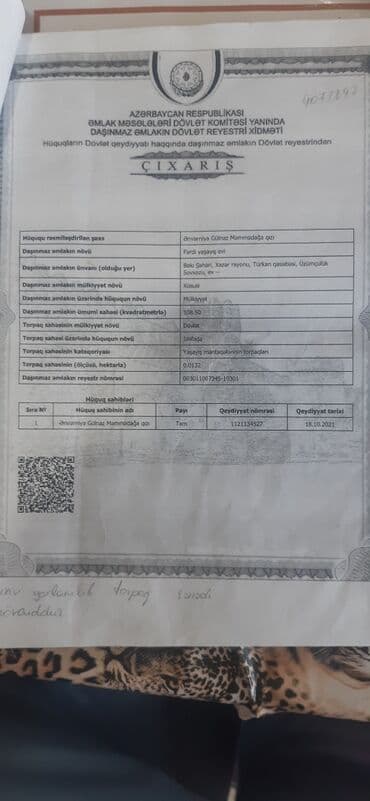 turkanda: 4 otaqlı, 108 kv. m, Orta təmir — 3