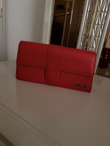 qizil destleri: Qadın çantaları və pulqabıları dəsti - Bej rəngdə xırda toxumalı dəri — 3