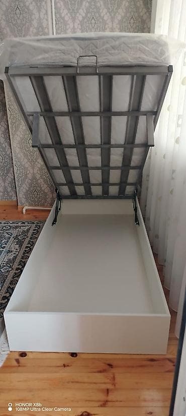 kamp stul: Təknəfərlik çarpayı, Bazalı, Matras ilə, Siyirməsiz — 3