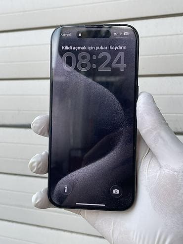 iphone 11 pro qara: IPhone 15 Pro, 128 GB, Black Titanium, Zəmanət, Simsiz şarj, Face ID — 2