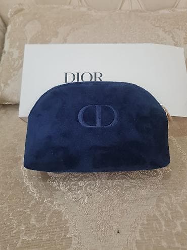 etir qablari: Dior Trousse Pouch kosmetik çantası - Rəng: tünd göy (navy) - — 1
