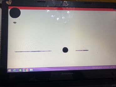 Lenovo noutbuk, yaxshi veziyetde, ekran xarabdi, xetler var. onnan