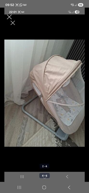 oyuncaqlar qız üçün: Coolbaby elektrikli beşik-salıncaq - Rəng: bej/qəhvəyi tonlarda — 3