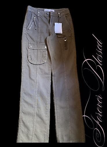 şalvarlar: Şalvar, Bershka, XS, rəng - Qəhvəyi — 2
