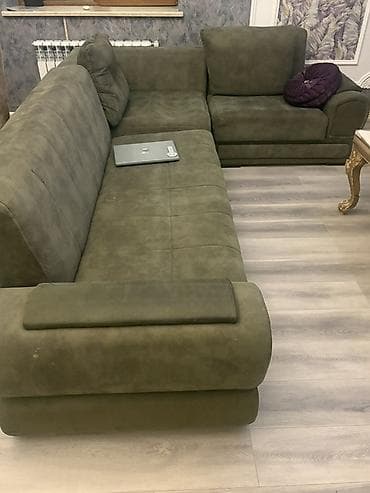 Künc divan, Açılmayan, Bazasız, Vеlur parça, Çatdırılma yoxdur — 1