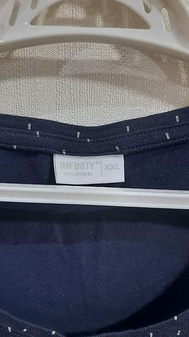 şort: Qadın T‑şörtü – Infinity Woman, XXL - Rəng: tünd göy (lacivərt) - — 3