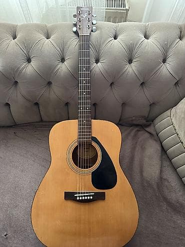 Akustik gitara, Yamaha, 6 sim, İşlənmiş, Pulsuz çatdırılma, Ödənişli çatdırılma, Ünvandan götürmə — 2