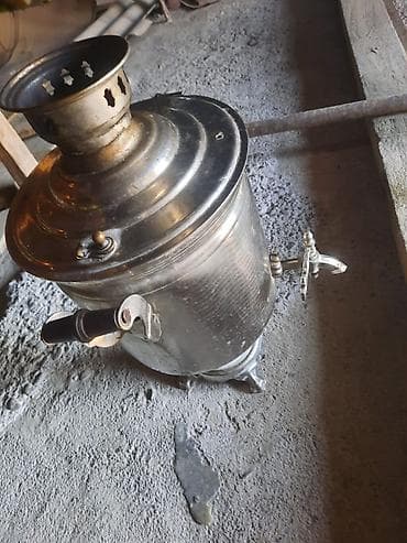 tecili satilan ucuz esyalar: İşlənmiş Od Samovar, 5 l, Ödənişli çatdırılma — 4