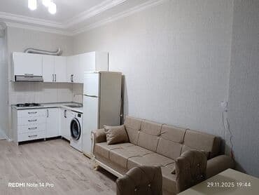 bina kiraye evler: Yeni tikili binada işıqlı 2 otaqlı studya mənzil.Butun əşyaları ilə — 12