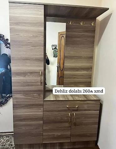 rahat mebel: Dehliz dolabı – funksional və gözoxşayan dizayn. - Material: ağac — 1