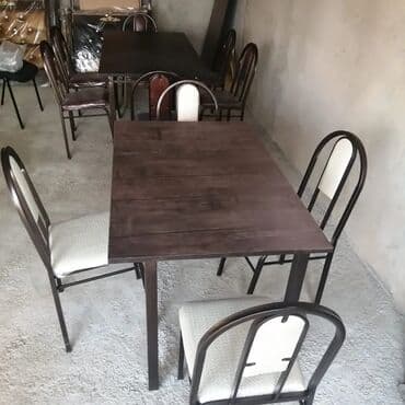 miz ustul: Mətbəx üçün, Yeni, Qatlanmayan, Stul — 22